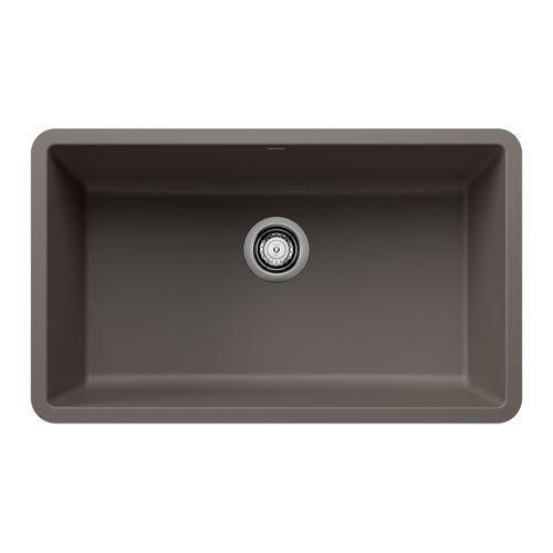 Main product image of Precis SILGRANIT 30" Single Bowl Undermount Kitchen Sink - Volcano Gray, 443120