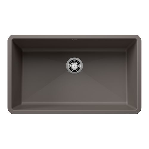 Main product image of Precis SILGRANIT 32" Super Single Undermount Kitchen Sink - Volcano Gray, 443121