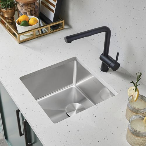 Main product image of Quatrus R15 17" Undermount Stainless Steel Bar Sink, 443144