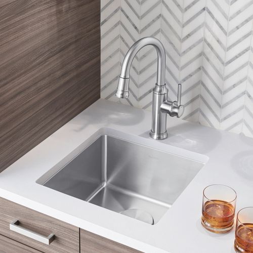 Main product image of Quatrus R15 17" Undermount Stainless Steel Bar Sink, 443144