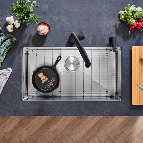 Main product image of Quatrus R15 32" Super Single Bowl Undermount Stainless Steel Kitchen Sink, 443148
