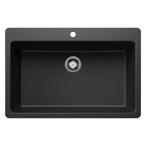 Main product image of Liven SILGRANIT 33" Super Single Dual Mount Kitchen Sink, 443195 (Anthracite)