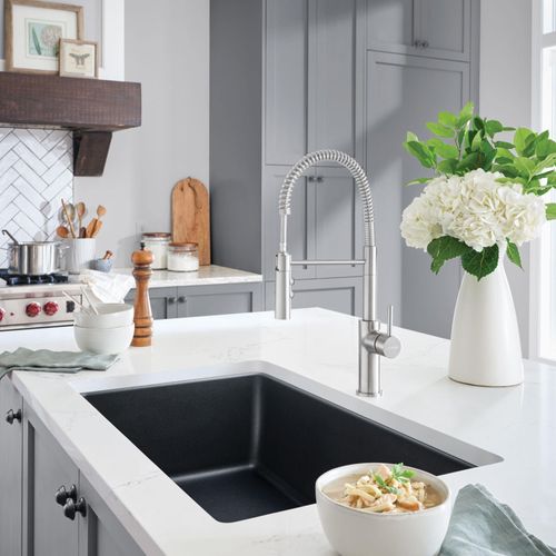 Main product image of Liven SILGRANIT 33" Super Single Dual Mount Kitchen Sink, 443195 (Anthracite)