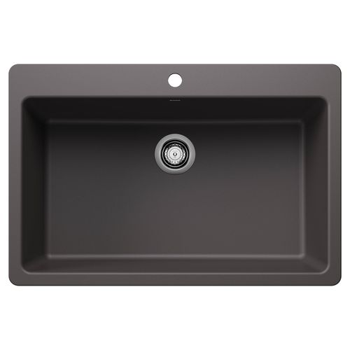 Main product image of Liven SILGRANIT 33" Super Single Dual Mount Kitchen Sink, 443196 (Cinder)