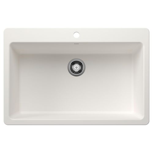 Main product image of Liven SILGRANIT 33" Super Single Dual Mount Kitchen Sink, 443197 (White)