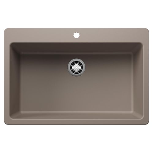 Main product image of Liven SILGRANIT 33" Super Single Dual Mount Kitchen Sink, 443198 (Truffle)