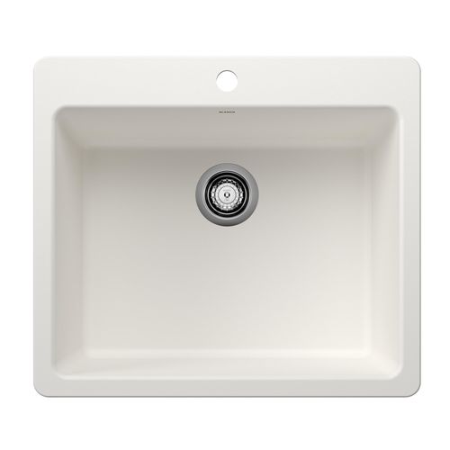 Main product image of Liven SILGRANIT 25" Single Bowl Dual Mount Kitchen Sink, 443221 (White)