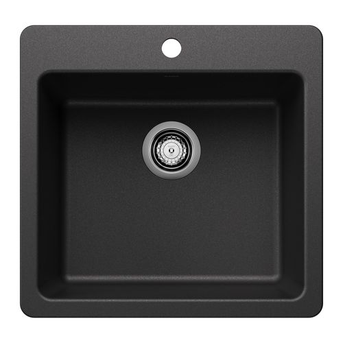 Main product image of Liven SILGRANIT 21" Single Bowl Dual Mount Kitchen Sink, 443227 (Anthracite)