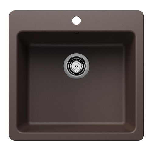 Main product image of Liven SILGRANIT 21" Single Bowl Dual Mount Kitchen Sink, 443231 (Cafe)