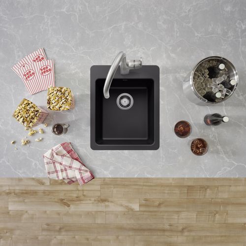 Main product image of Liven SILGRANIT 17" Dual Mount Bar Sink, 443234 (Coal Black)
