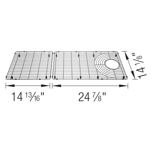 Main product image of Stainless Steel Sink Grid for Inteos 45" Workstation Sinks