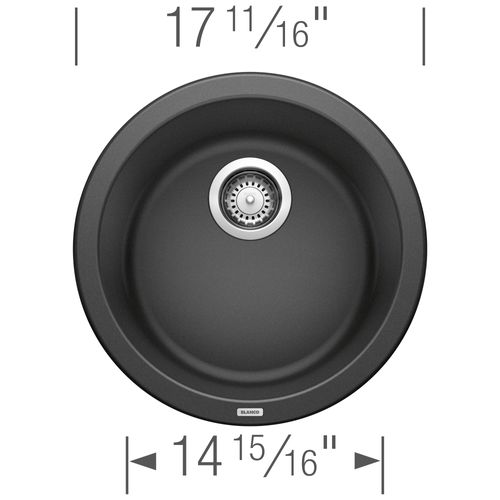 Main product image of Rondo SILGRANIT 18" Dual Mount Bar Sink - Anthracite, 511632