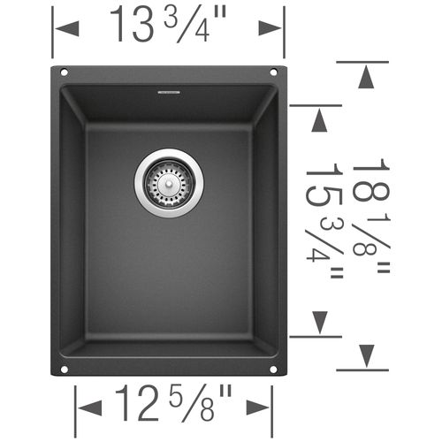 Main product image of Precis SILGRANIT 13" Undermount Bar Sink  (Anthracite)