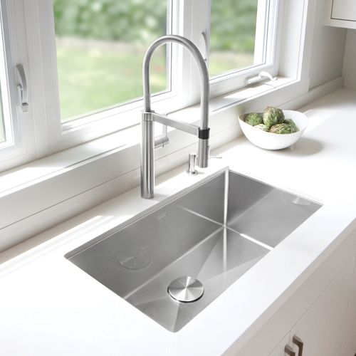 Main product image of Precision R10 32" Super Single Bowl Undermount Stainless Steel Kitchen Sink, 515823