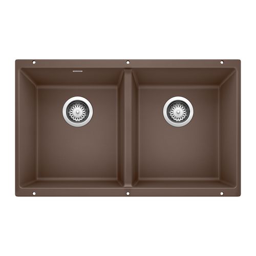 Main product image of Precis SILGRANIT 29" 50/50 Double Bowl Undermount Kitchen Sink - Café, 516323