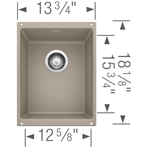 Main product image of Precis SILGRANIT 13" Undermount Bar Sink - Truffle, 517676