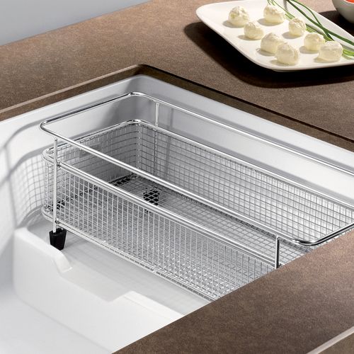 Main product image of Precis Cascade SILGRANIT 29" Single Bowl Undermount Kitchen Sink with Colander - White, 519453