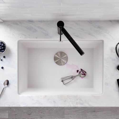 Main product image of Precis SILGRANIT 27" Single Bowl Undermount Kitchen Sink - White, 522429