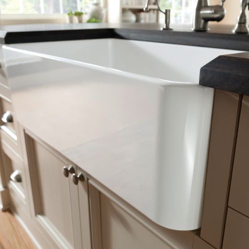 Main product image of Cerana 30" Fireclay Single Bowl Apron-Front Farmhouse Sink - White, 525010