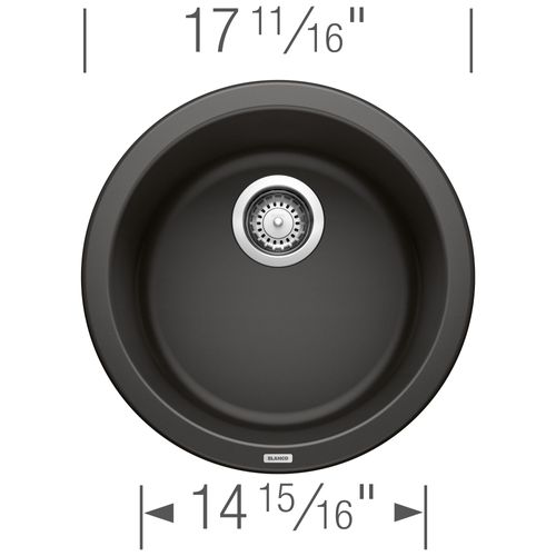 Main product image of Rondo SILGRANIT 18" Dual Mount Bar Sink - Coal Black, 525960