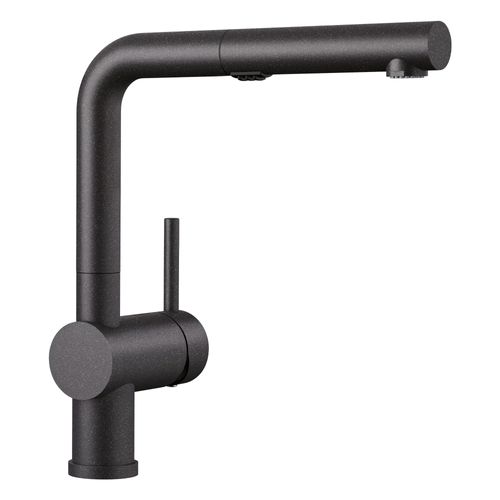 Main product image of Linus Low Arc Pull-Out Dual-Spray Kitchen Faucet - Anthracite, 526367