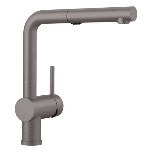 Main product image of Linus Low Arc Pull-Out Dual-Spray Kitchen Faucet - Metallic Gray, 526370
