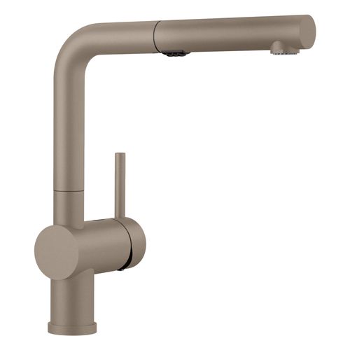 Main product image of Linus Low Arc Pull-Out Dual-Spray Kitchen Faucet - Truffle, 526371