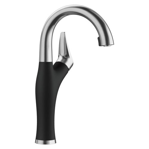 Main product image of Artona Pull-Down Dual-Spray Bar Faucet (PVD Steel/Coal Black), 526387