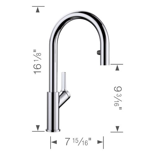 Main product image of Urbena Pull-Down Dual-Spray Kitchen Faucet - Chrome, 526390