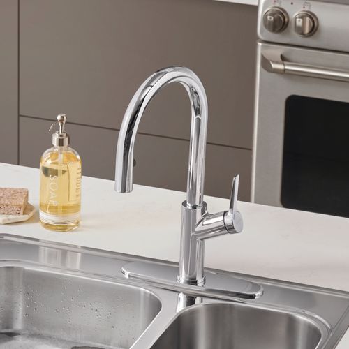 Main product image of Urbena Pull-Down Dual-Spray Kitchen Faucet - Chrome, 526390