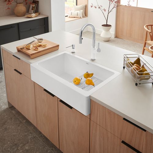 Main product image of Vintera SILGRANIT 30" Single Bowl Apron-Front Farmhouse Sink - White, 526541