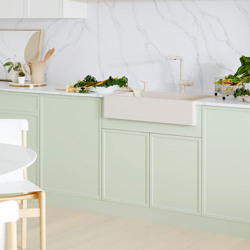 Main product image of Vintera SILGRANIT 30" Single Bowl Apron-Front Farmhouse Sink - Soft White, 527408