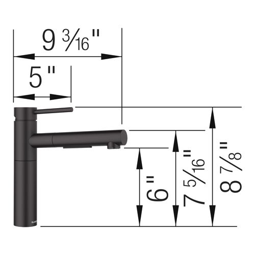 Main product image of Alta II Low Arc Pull-Out Dual-Spray Kitchen Faucet, 1.5 GPM - Matte Black, 527560