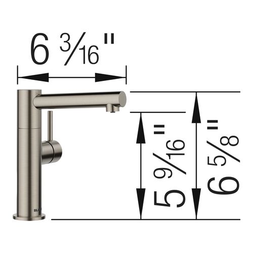 Main product image of Alta II Beverage Faucet, Cold Water Only, 1.5 GPM - Satin Platinum, 443257