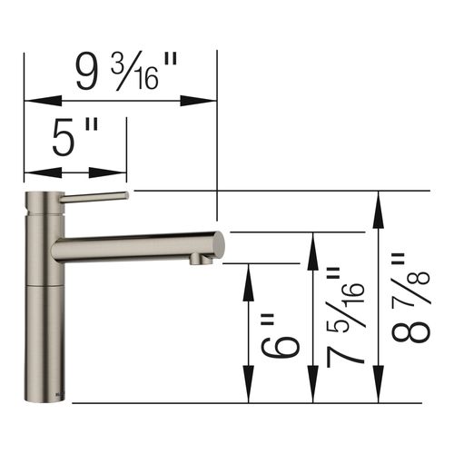 Main product image of Alta II Bar Faucet 1.5 GPM - Satin Platinum, 443258