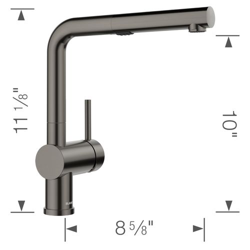 Main product image of Linus Pull-Out Dual-Spray Kitchen Faucet, 1.5 GPM - Satin Dark Steel, 443269