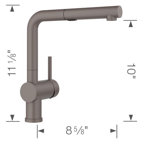 Main product image of Linus Pull-Out Dual-Spray Kitchen Faucet, 1.5 GPM - Volcano Gray, 526962