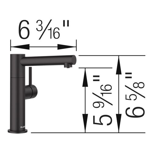 Main product image of Alta II Beverage Faucet, Cold Water Only, 1.5 GPM - Matte Black, 527565