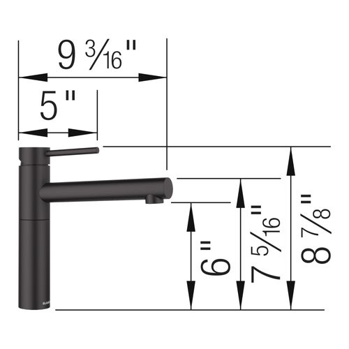 Main product image of Alta II Bar Faucet, 1.5 GPM - Matte Black, 527570