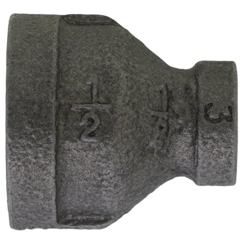 Main product image of 1/2" x 1/8" Black Reducing Coupling