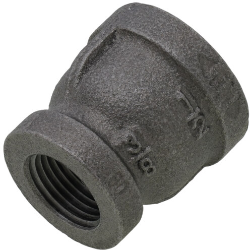 Main product image of 1/2" x 3/8" Black Reducing Coupling