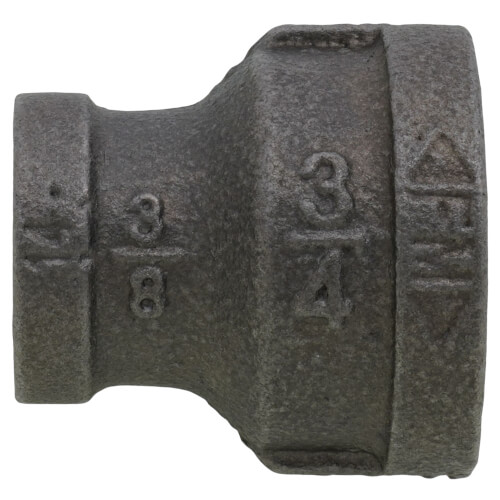 Main product image of 3/4" x 3/8" Black Reducing Coupling