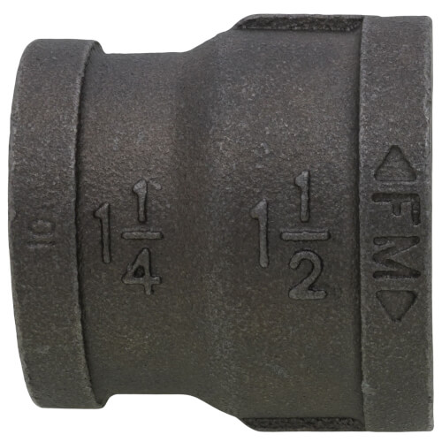 Main product image of 1-1/2" x 1-1/4" Black Reducing Coupling