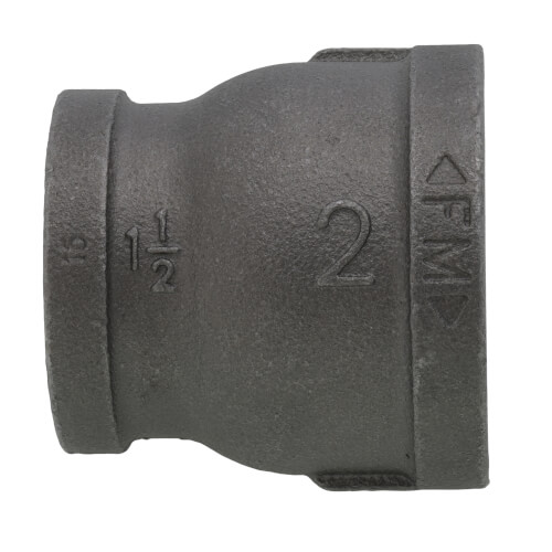 Main product image of 2" x 1-1/2" Black Reducing Coupling