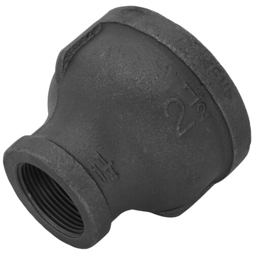 Main product image of 2-1/2" x 1-1/4" Black Reducing Coupling