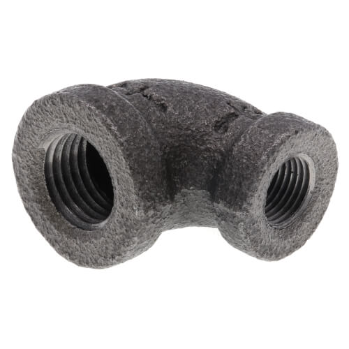 Main product image of 1/4" x 1/8" Black 90° Reducing Elbow