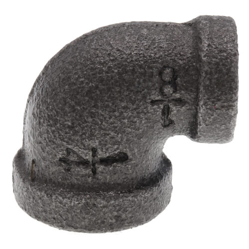 Main product image of 1/4" x 1/8" Black 90° Reducing Elbow