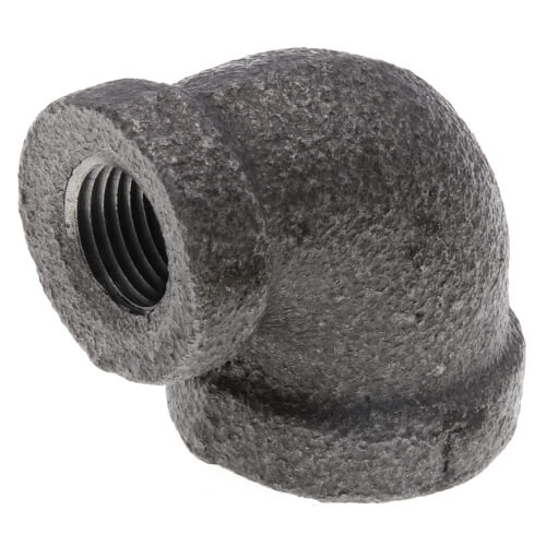 Main product image of 1/4" x 1/8" Black 90° Reducing Elbow