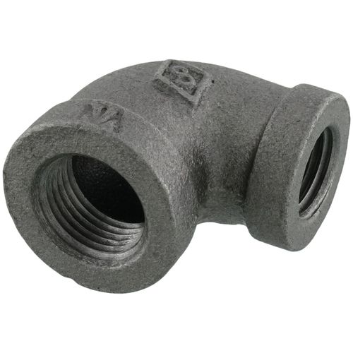 Main product image of 3/8" x 1/4" Black 90-Degree Reducing Elbow