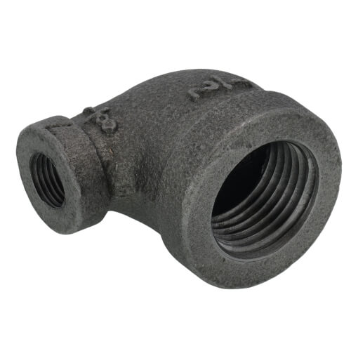 Main product image of 1/2" x 1/8" Black 90-Degree Reducing Elbow